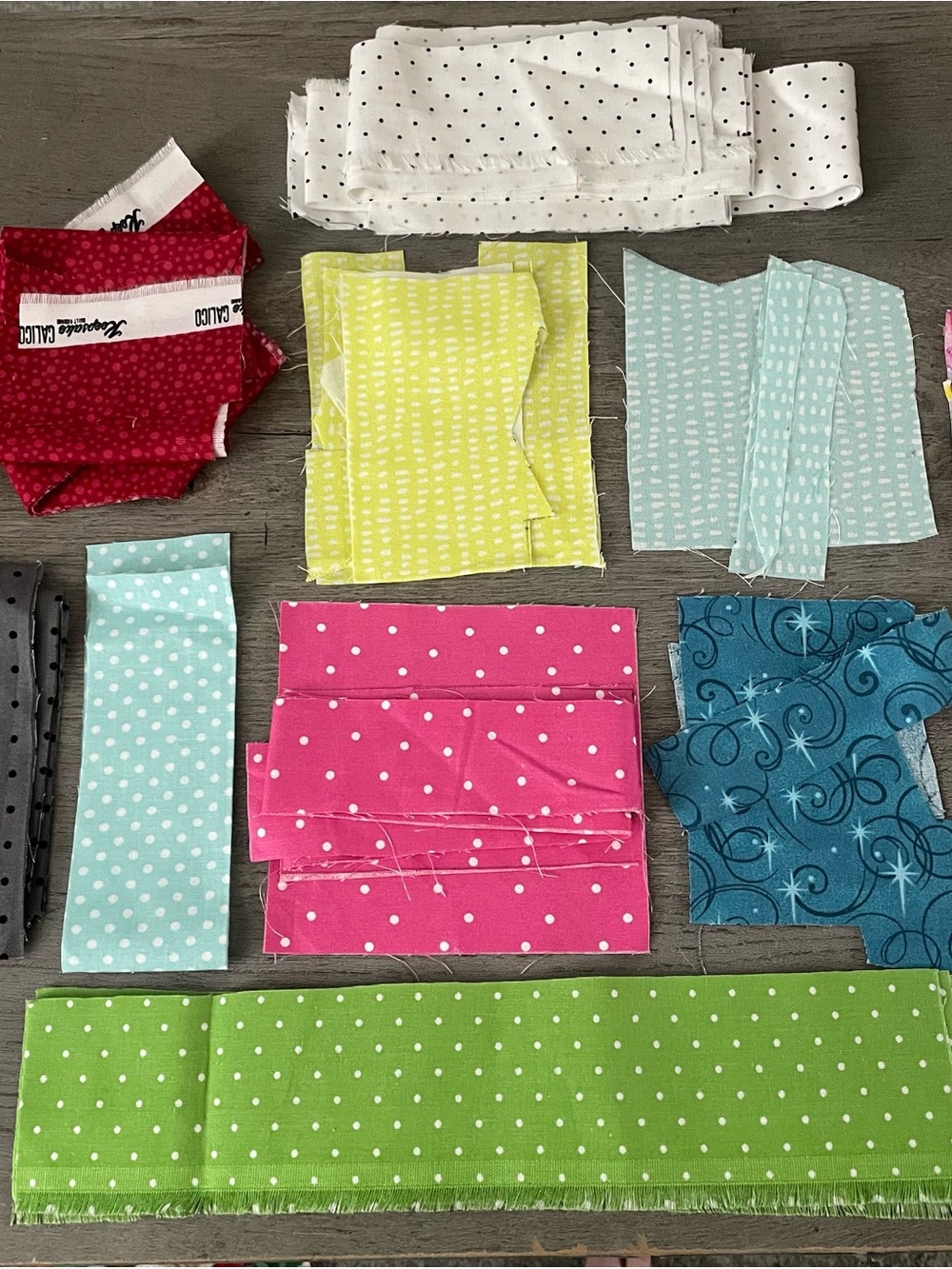 Dots and Spots Scrap Fabric Bundle